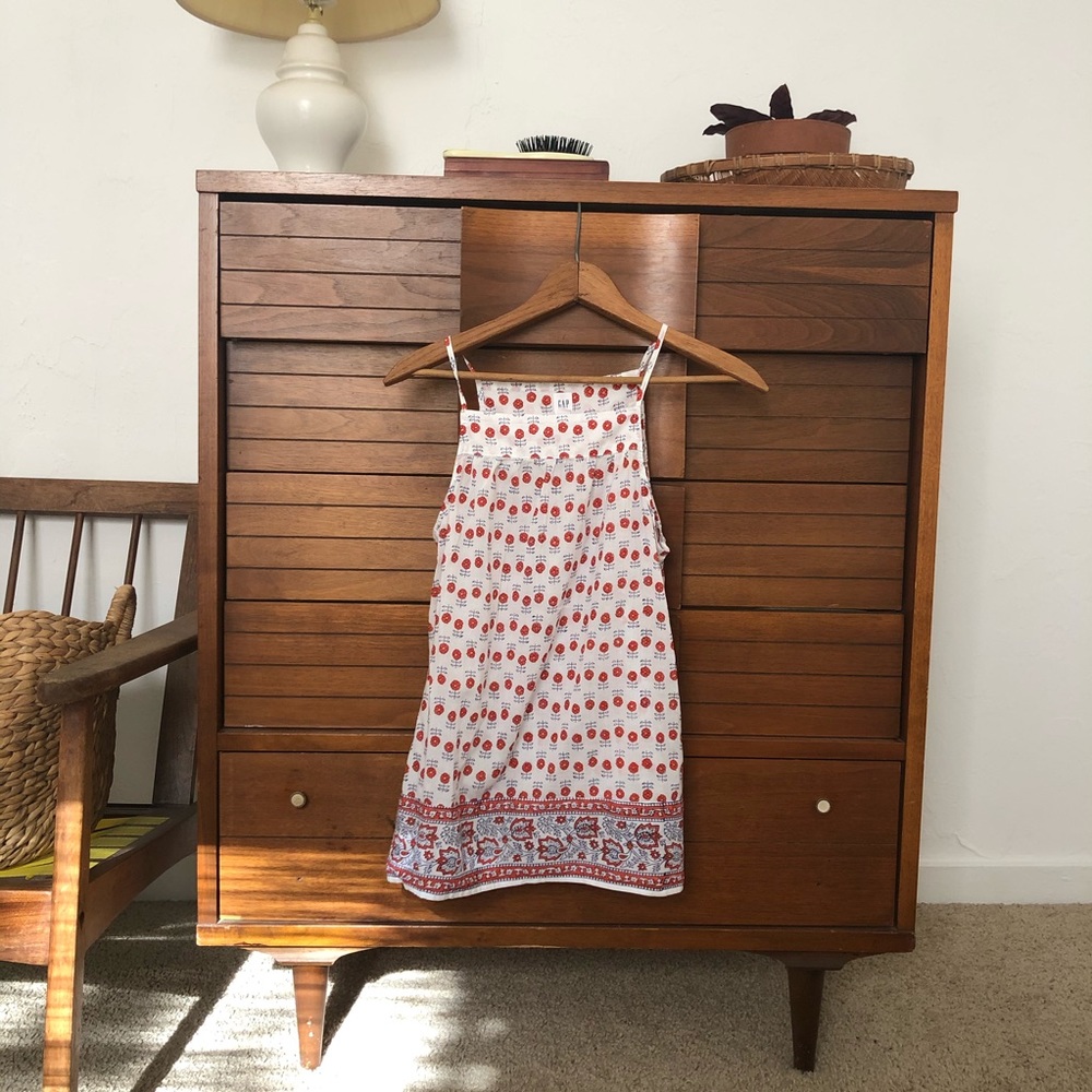 GAP linen tank top floral print